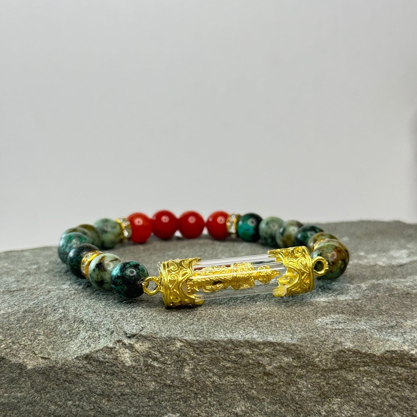 Thao Wetsuwan Amulet & Crystal Bracelet